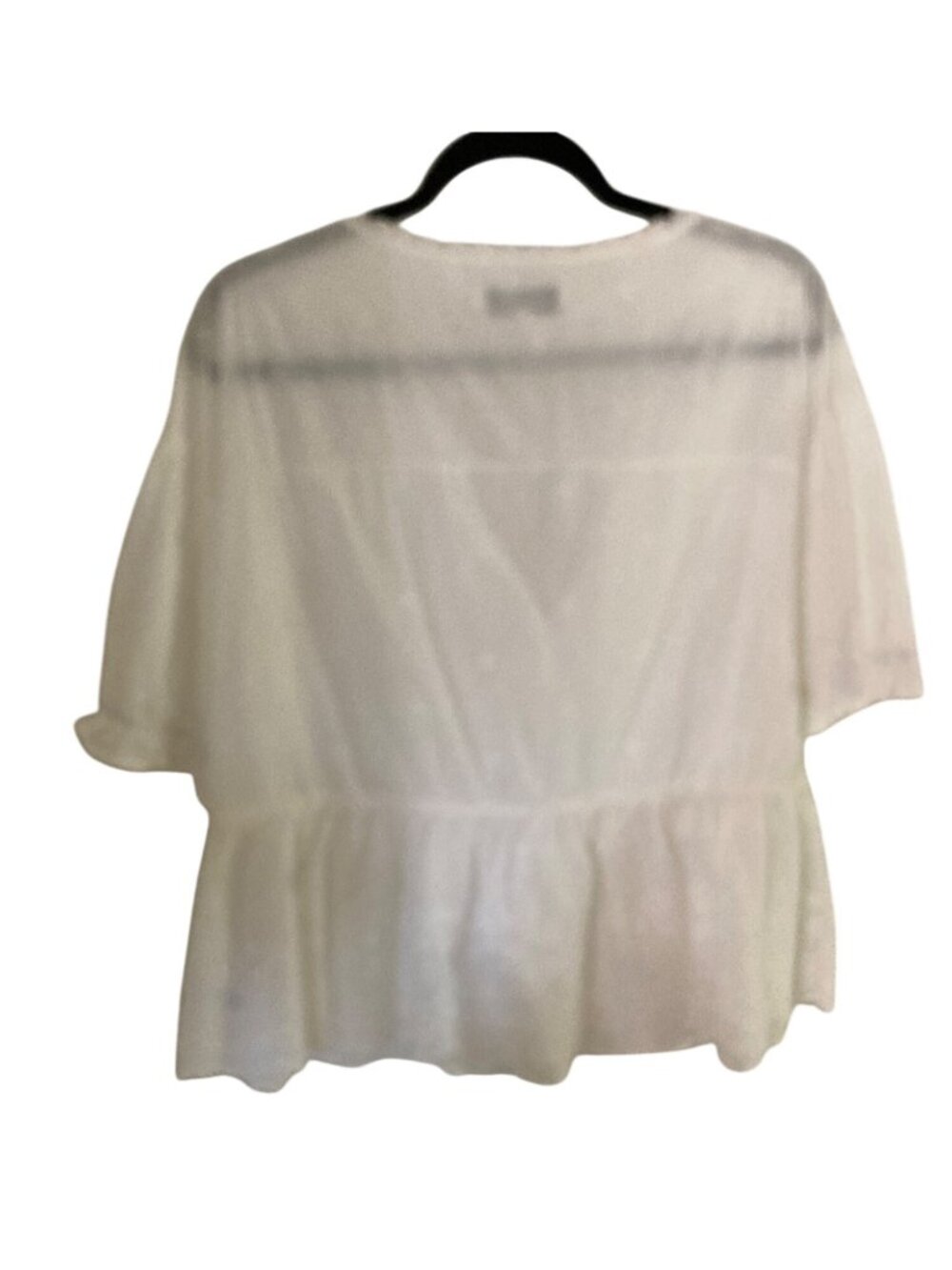 Penelope Rose White Embroidered Short Sleeved Top XL  NWT - Picture 7 of 9